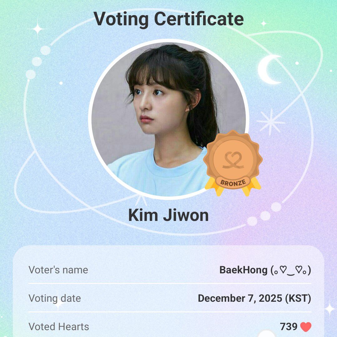 Behind-the-scenes cut of Kim Jiwon