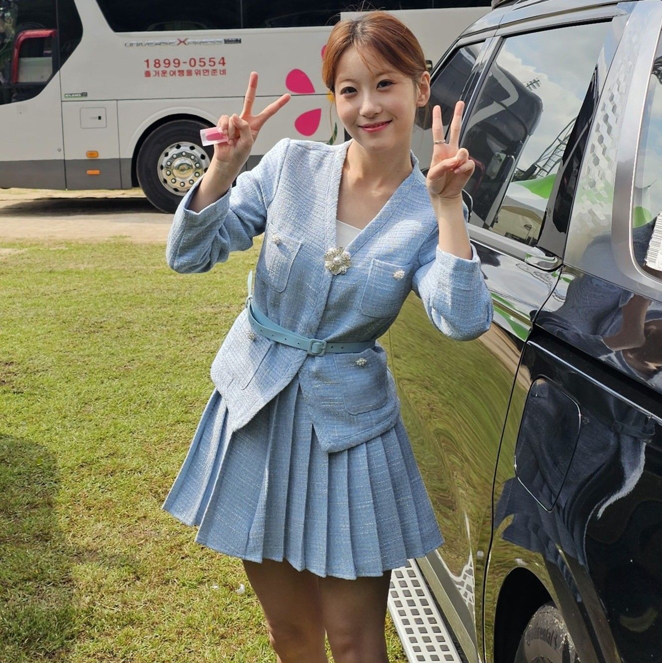 Behind-the-scenes cut of Oh Yujin