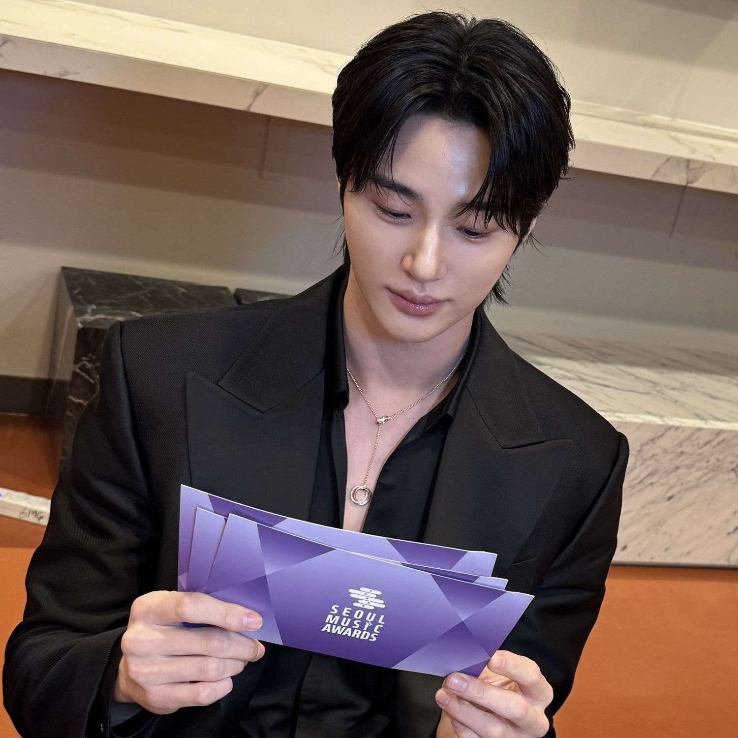 Recent activity shot of Byeon Wooseok