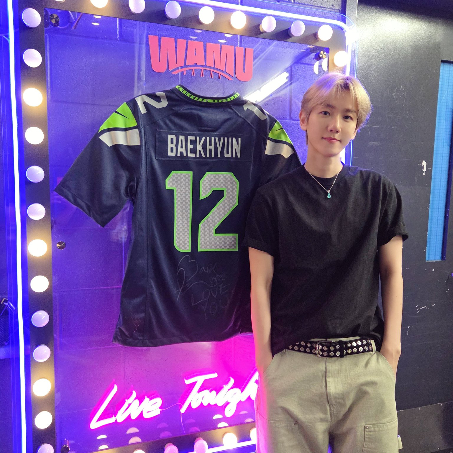 Recent activity shot of Baekhyun