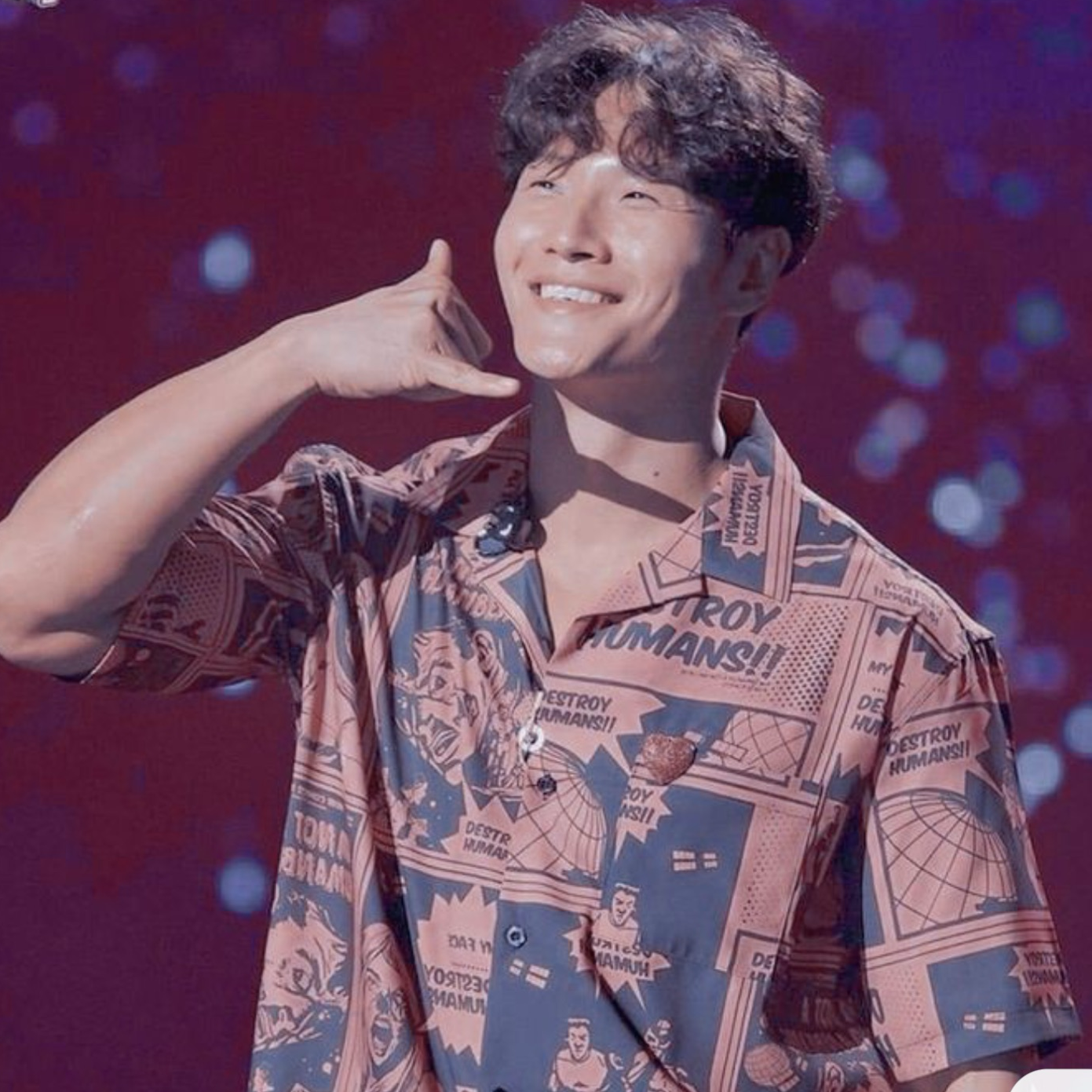 A moment captured by a fan of Kim Jongkook