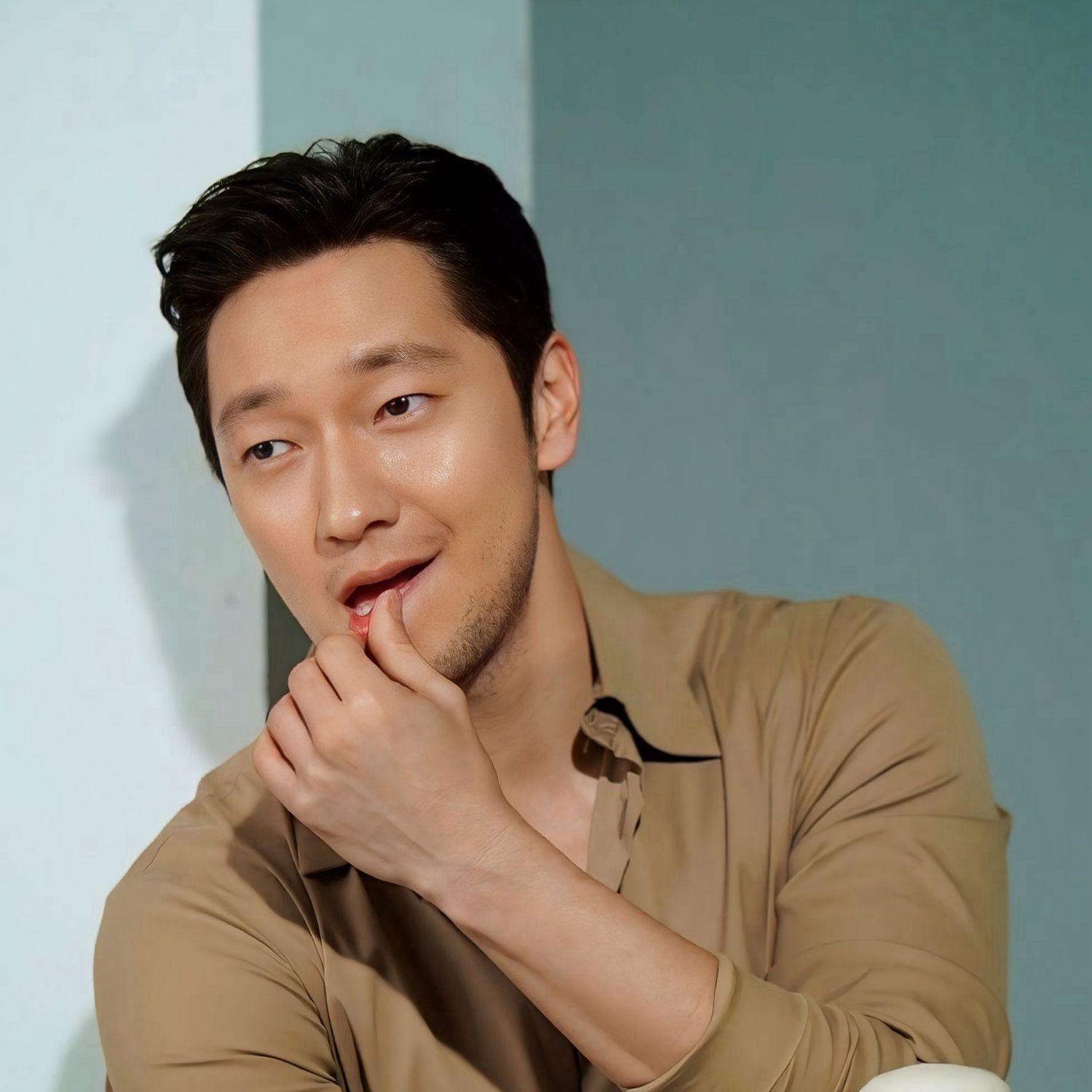 粉丝拍下的孙锡久瞬间