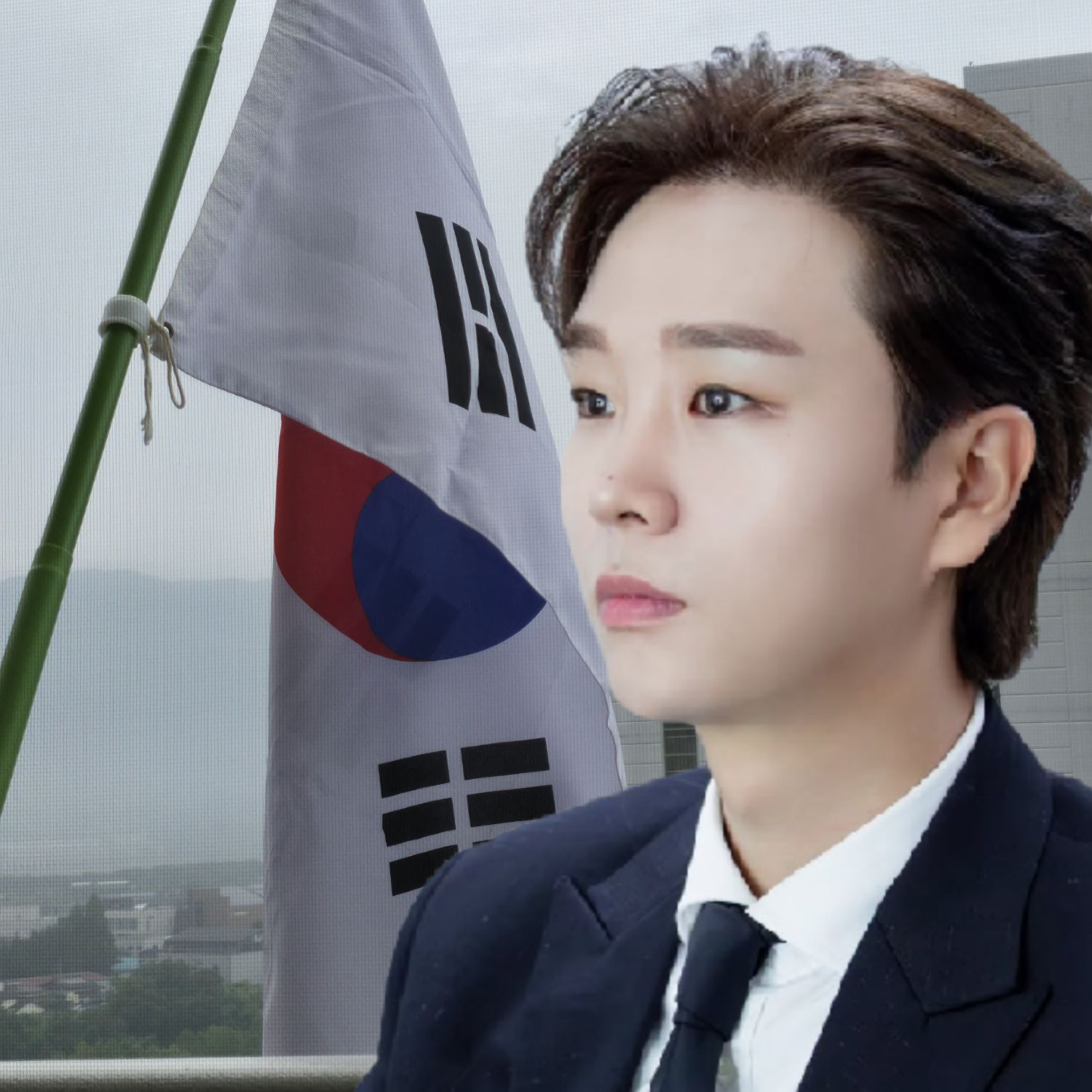 Behind-the-scenes cut of Song Minjun