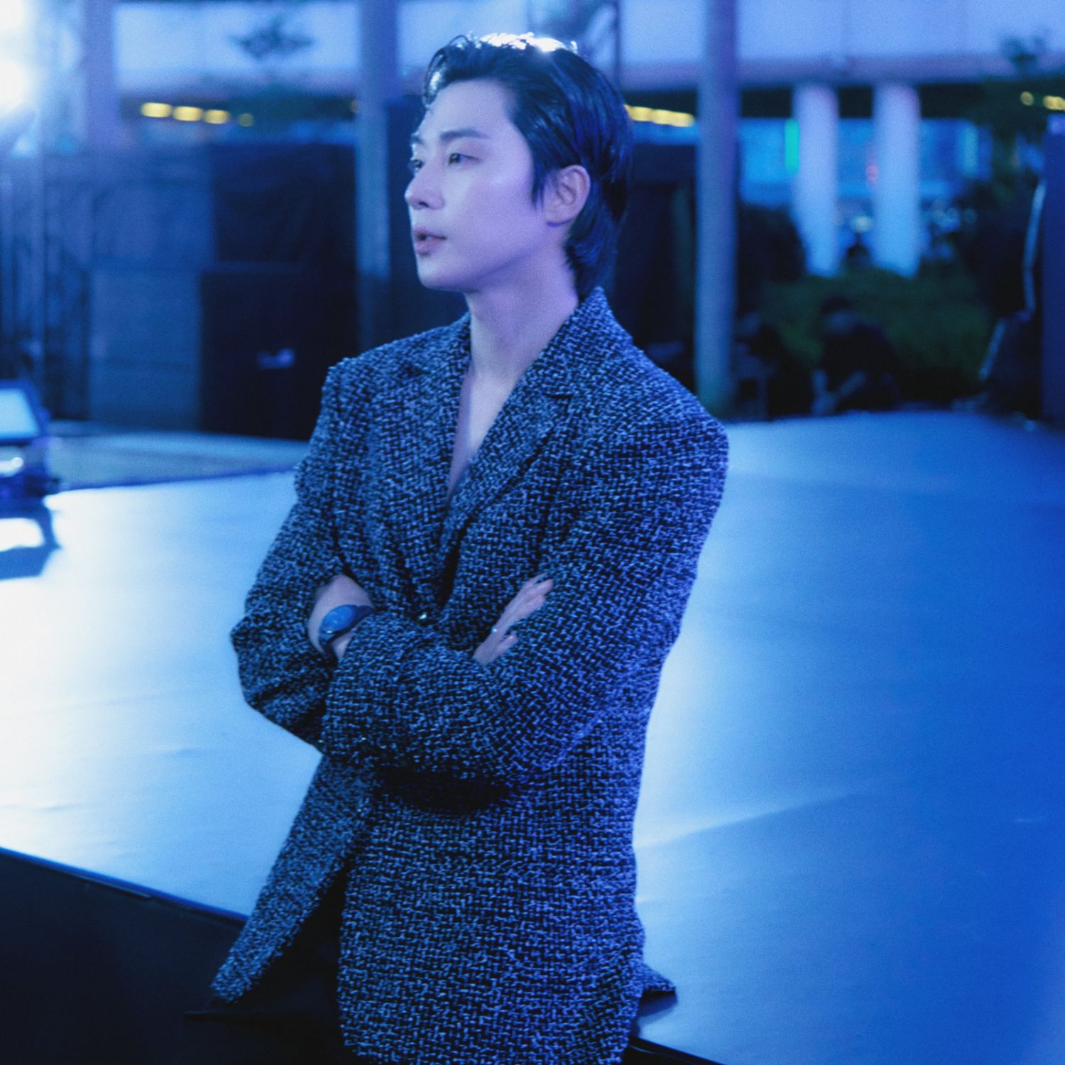 Behind-the-scenes cut of Park Seojoon