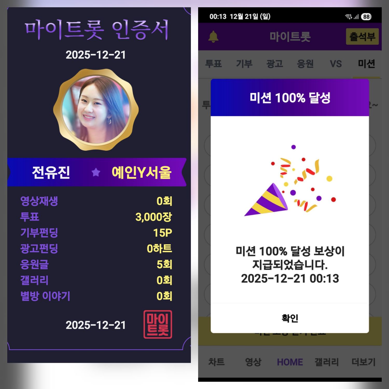 ファンが撮影したチョン・ユジンの瞬間