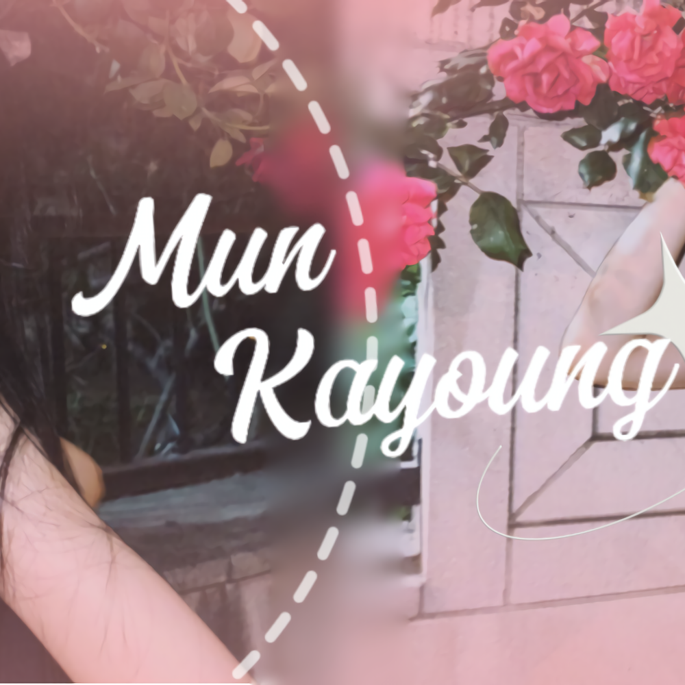 Behind-the-scenes cut of Mun Kayoung