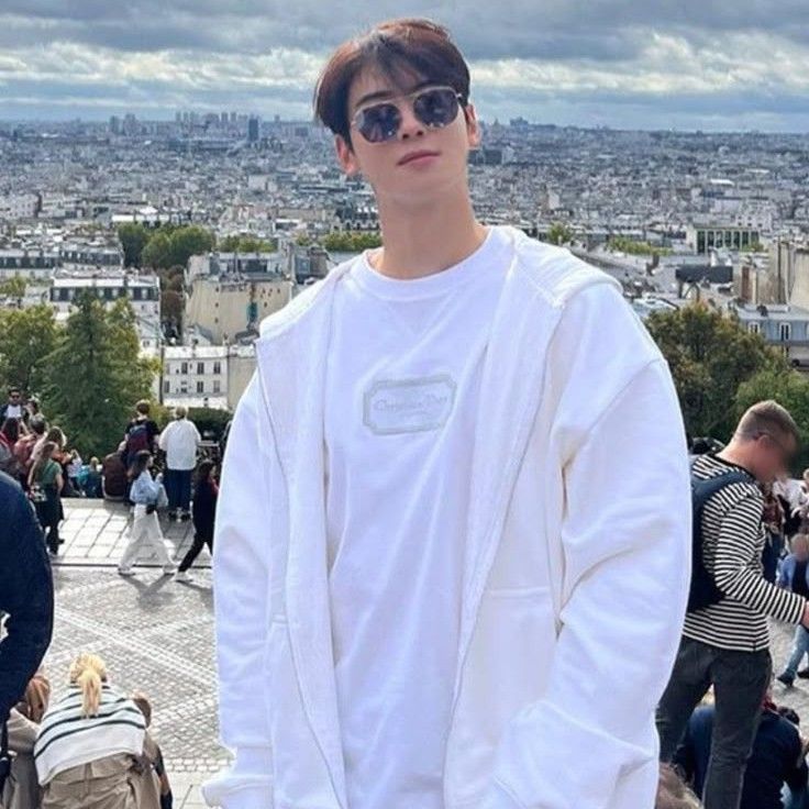 Behind-the-scenes cut of Cha Eunwoo