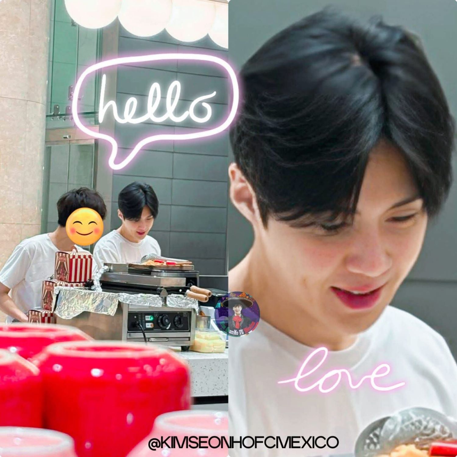 A moment captured by a fan of Kim Seonho