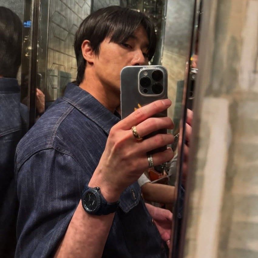 Behind-the-scenes cut of Park Seojoon