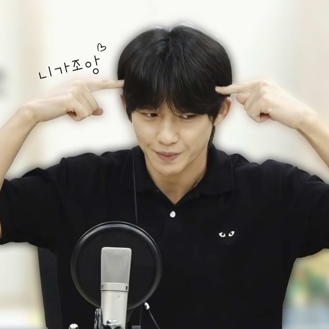 Behind-the-scenes cut of Shin Seungtae