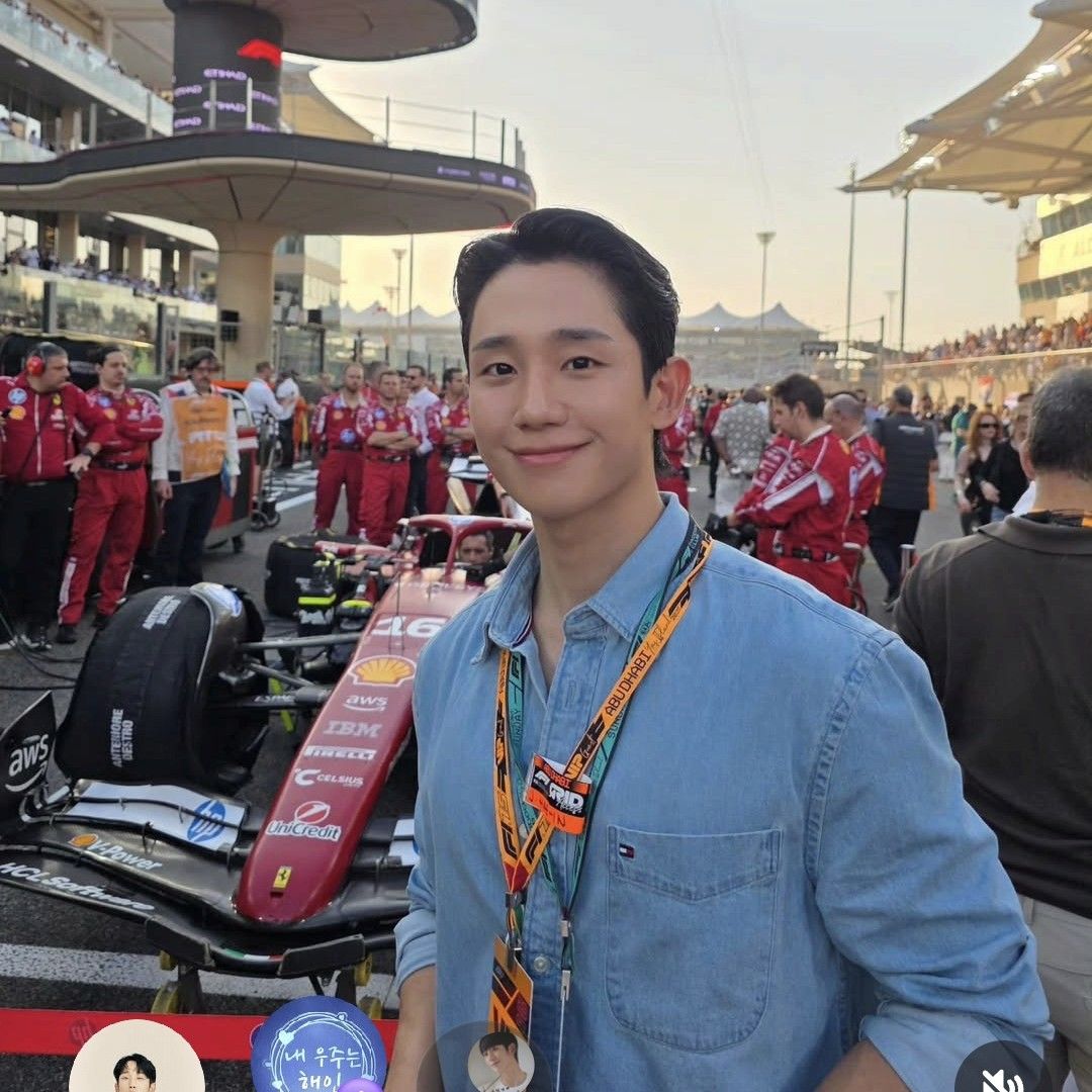 粉丝拍下的丁海寅瞬间