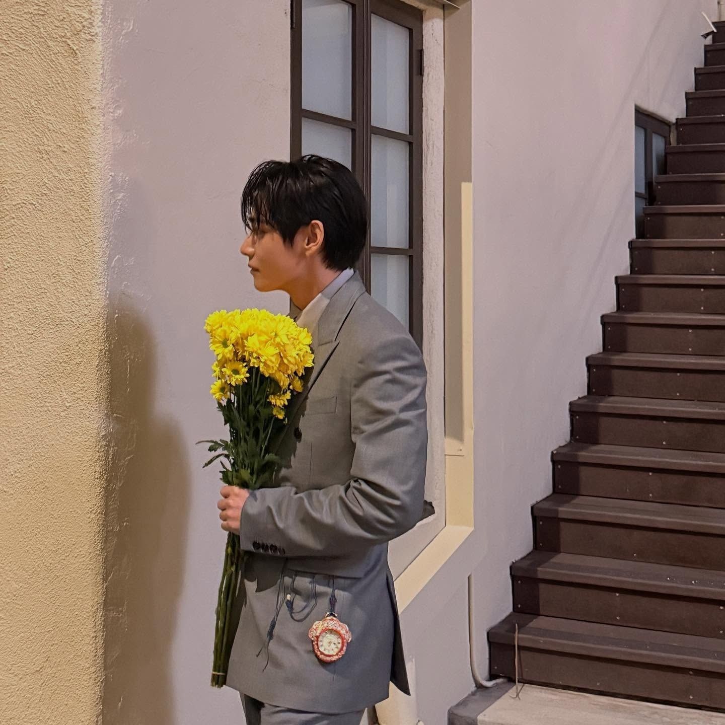 Recent activity shot of Kim Taehyung (V)