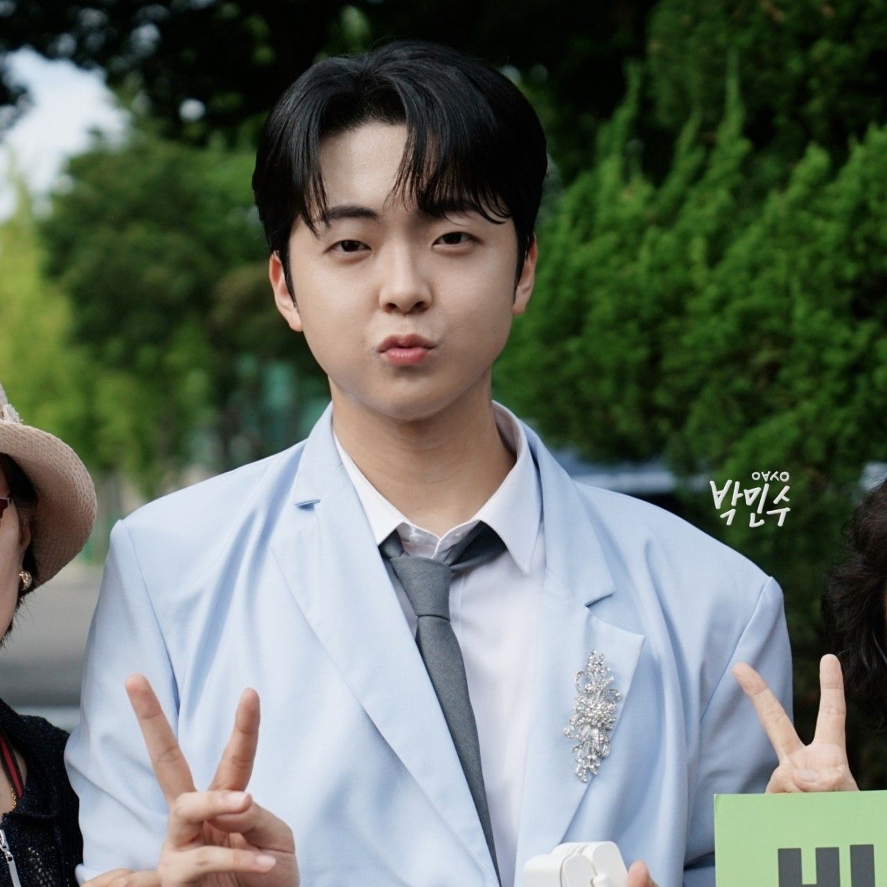 Behind-the-scenes cut of Park Minsu