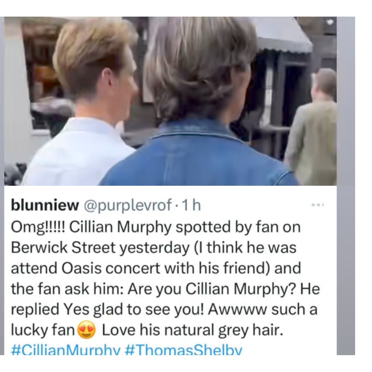 Behind-the-scenes cut of Cillian Murphy