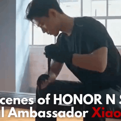 Behind-the-scenes cut of Xiao Zhan