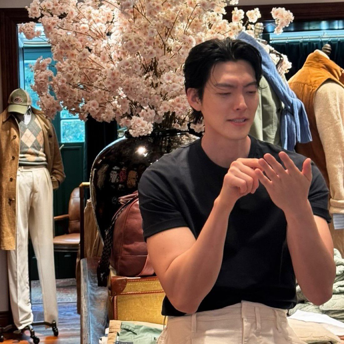 Recent activity shot of Kim Woobin