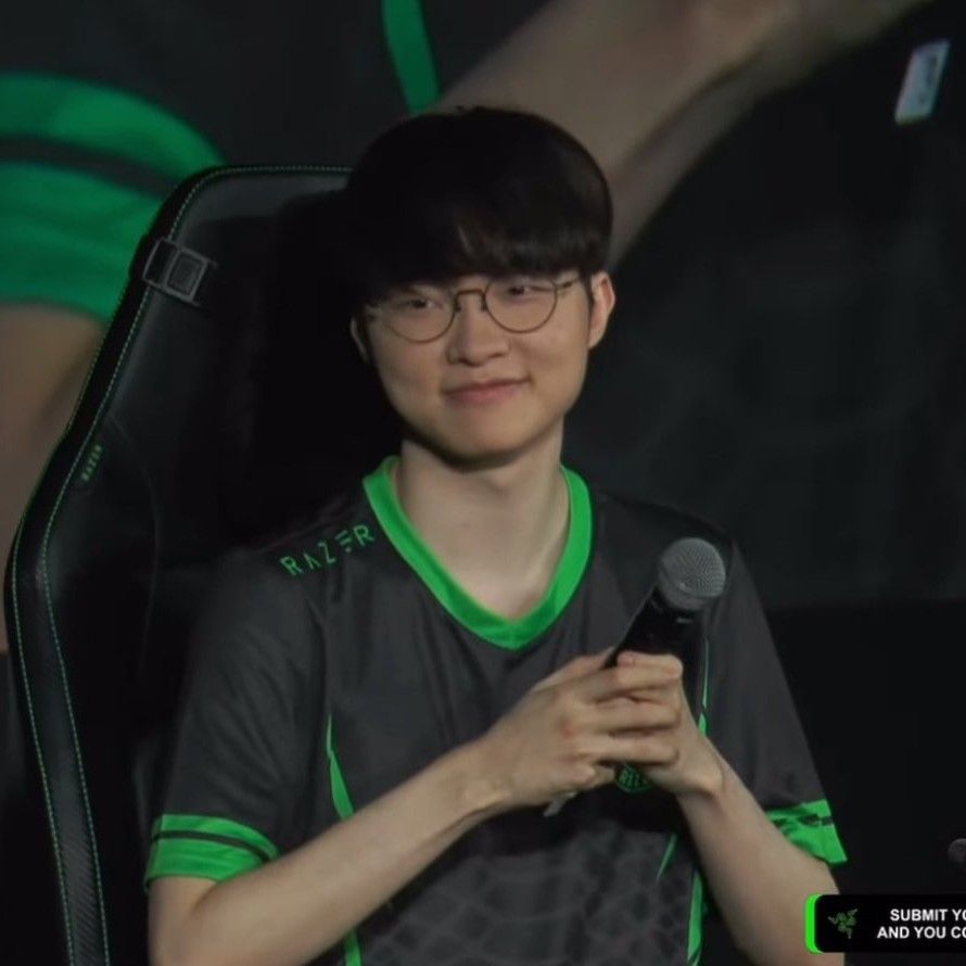 Recent activity shot of Faker