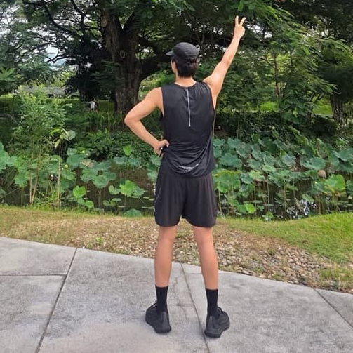 Recent activity shot of Park Bogum
