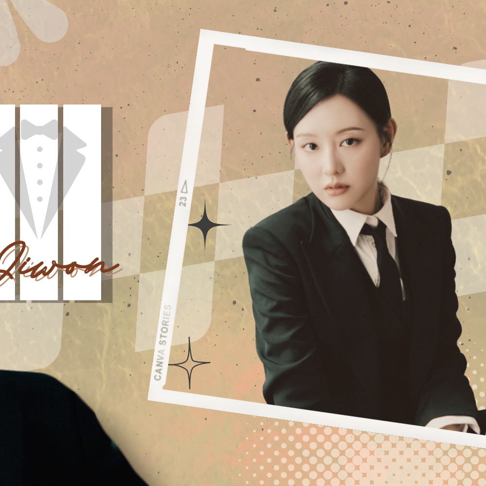 Behind-the-scenes cut of Kim Jiwon