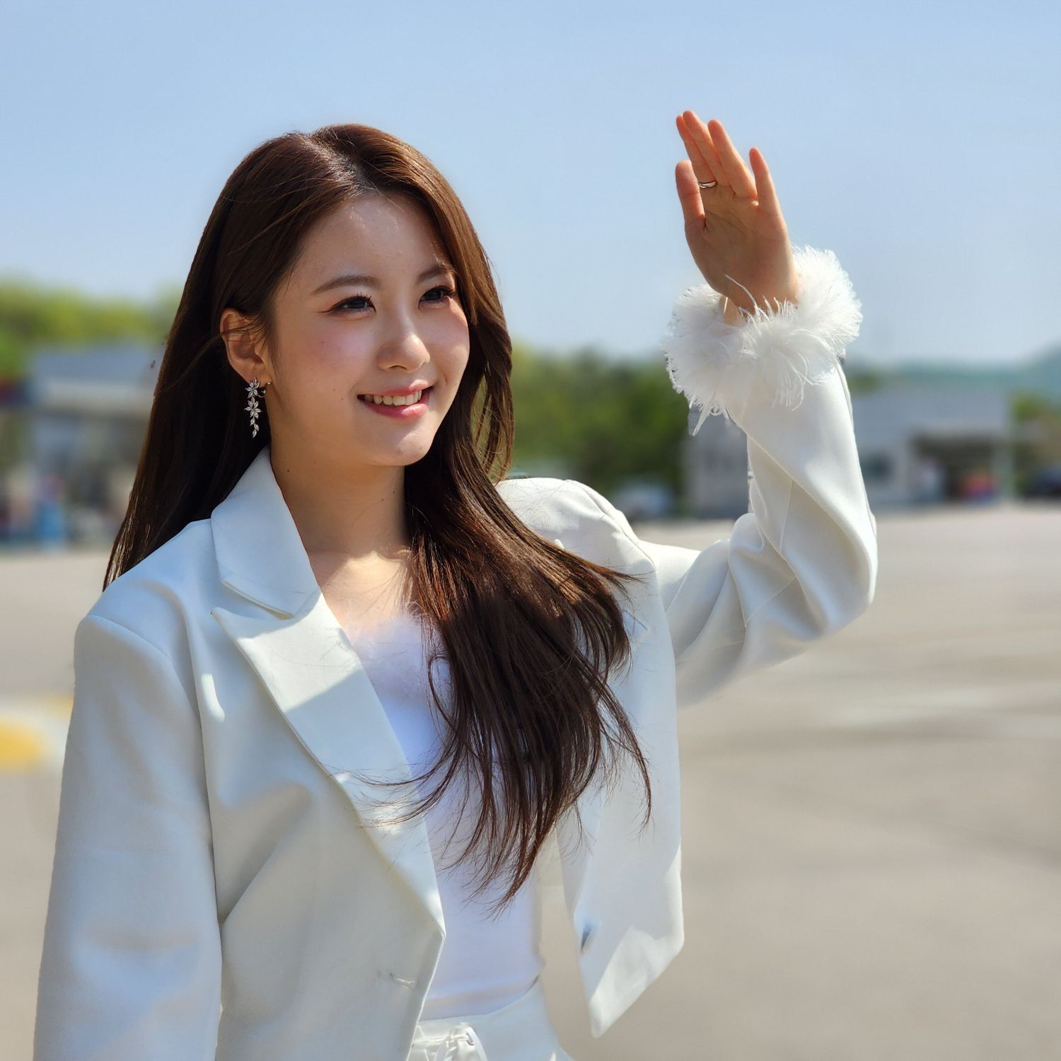 A moment captured by a fan of Oh Yujin