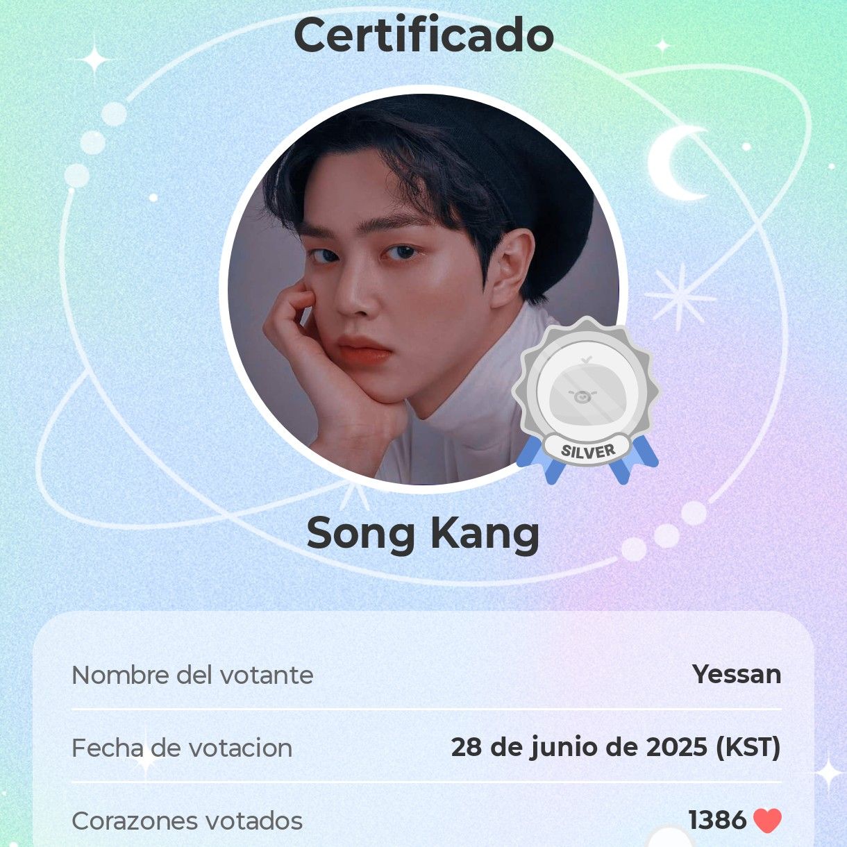 Recent activity shot of Song Kang