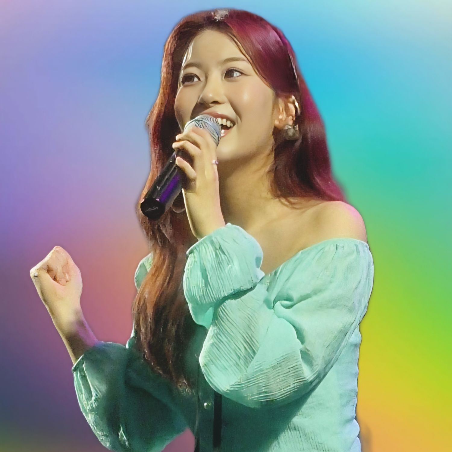 A moment captured by a fan of Oh Yujin