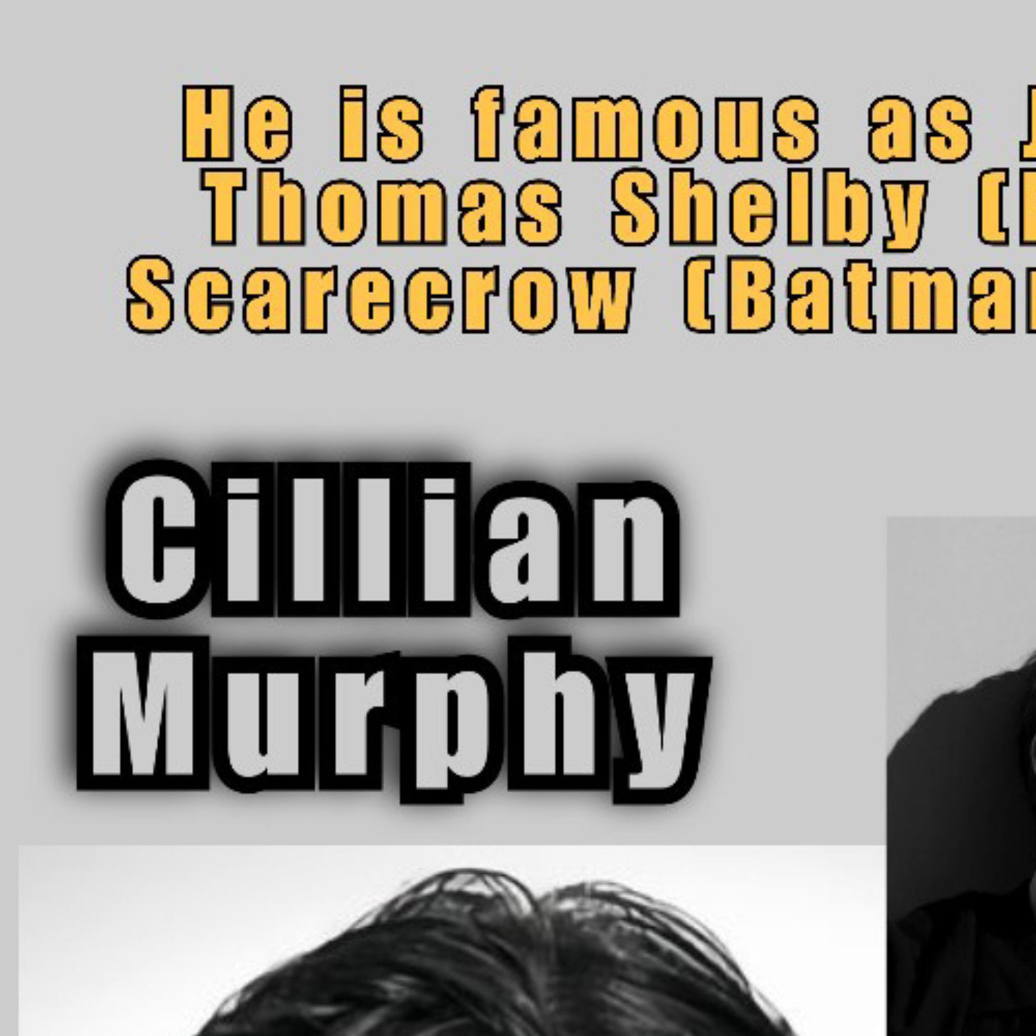 Behind-the-scenes cut of Cillian Murphy