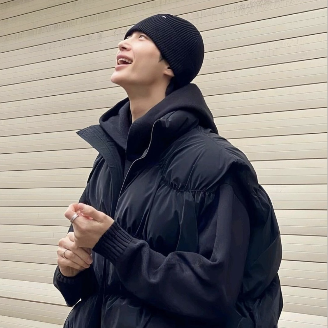 A moment captured by a fan of Byeon Wooseok