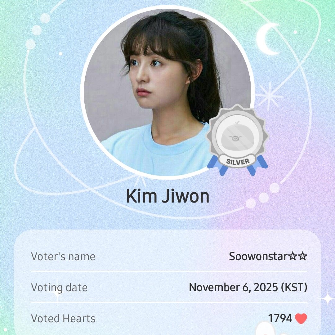 Recent activity shot of Kim Jiwon