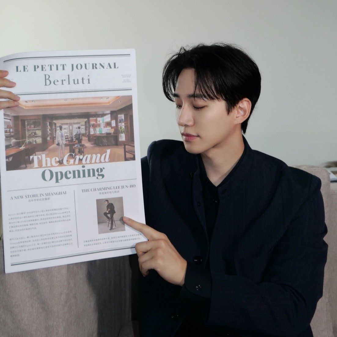 Behind-the-scenes cut of Lee Junho