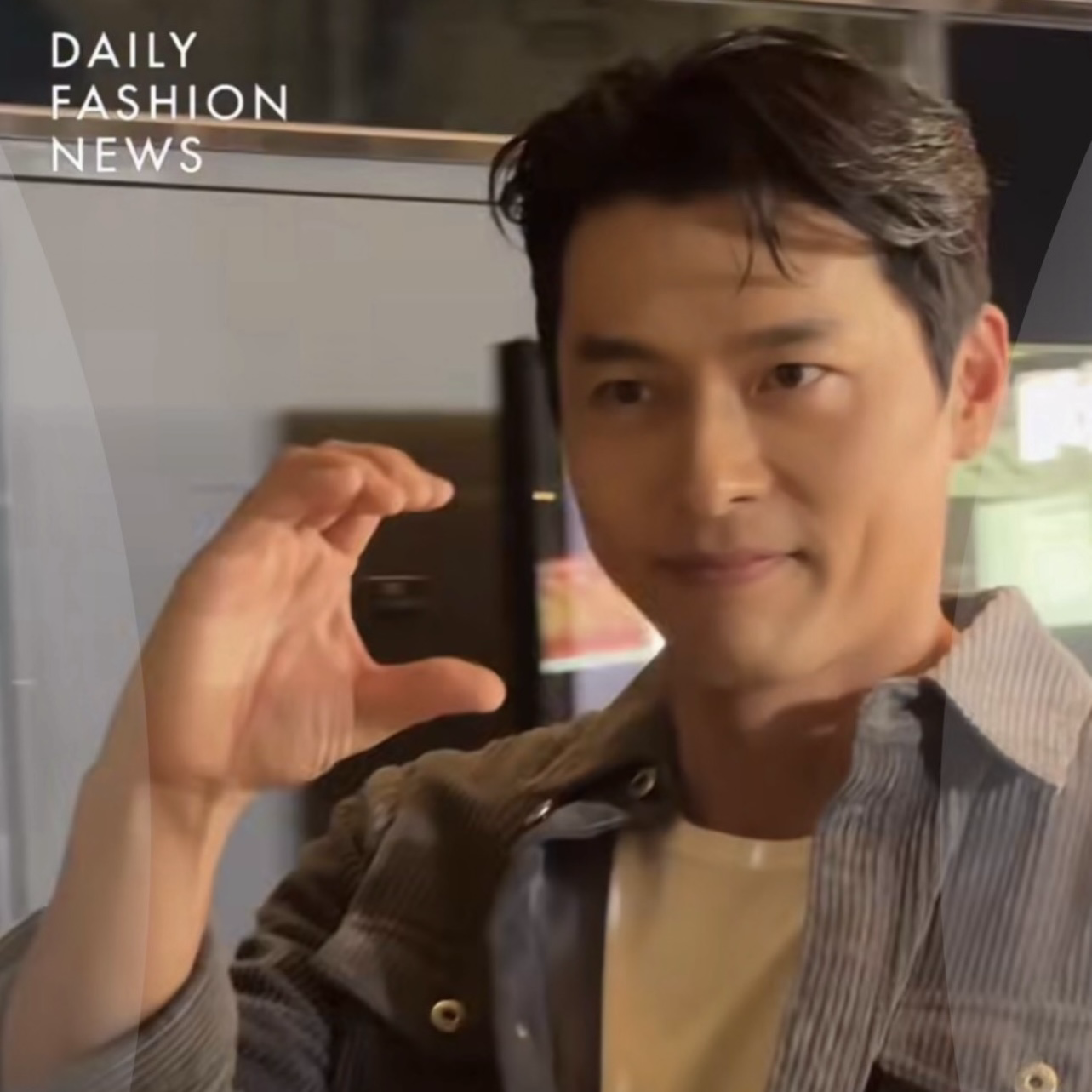 Behind-the-scenes cut of Hyun Bin