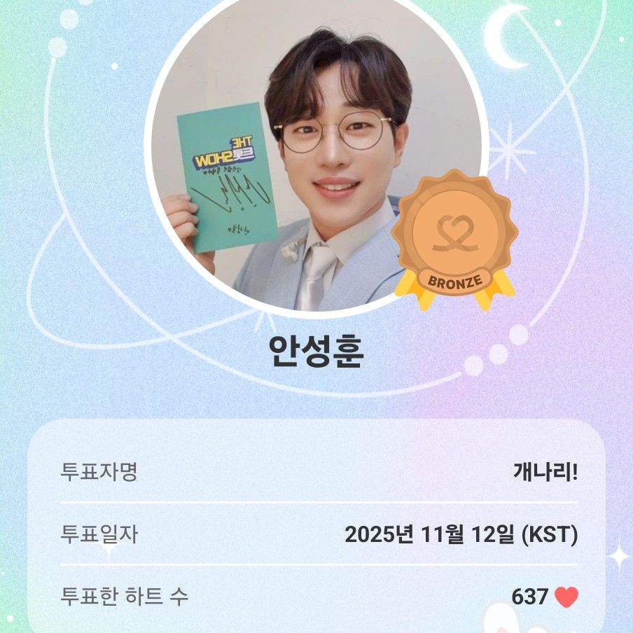 Recent activity shot of An Sunghoon