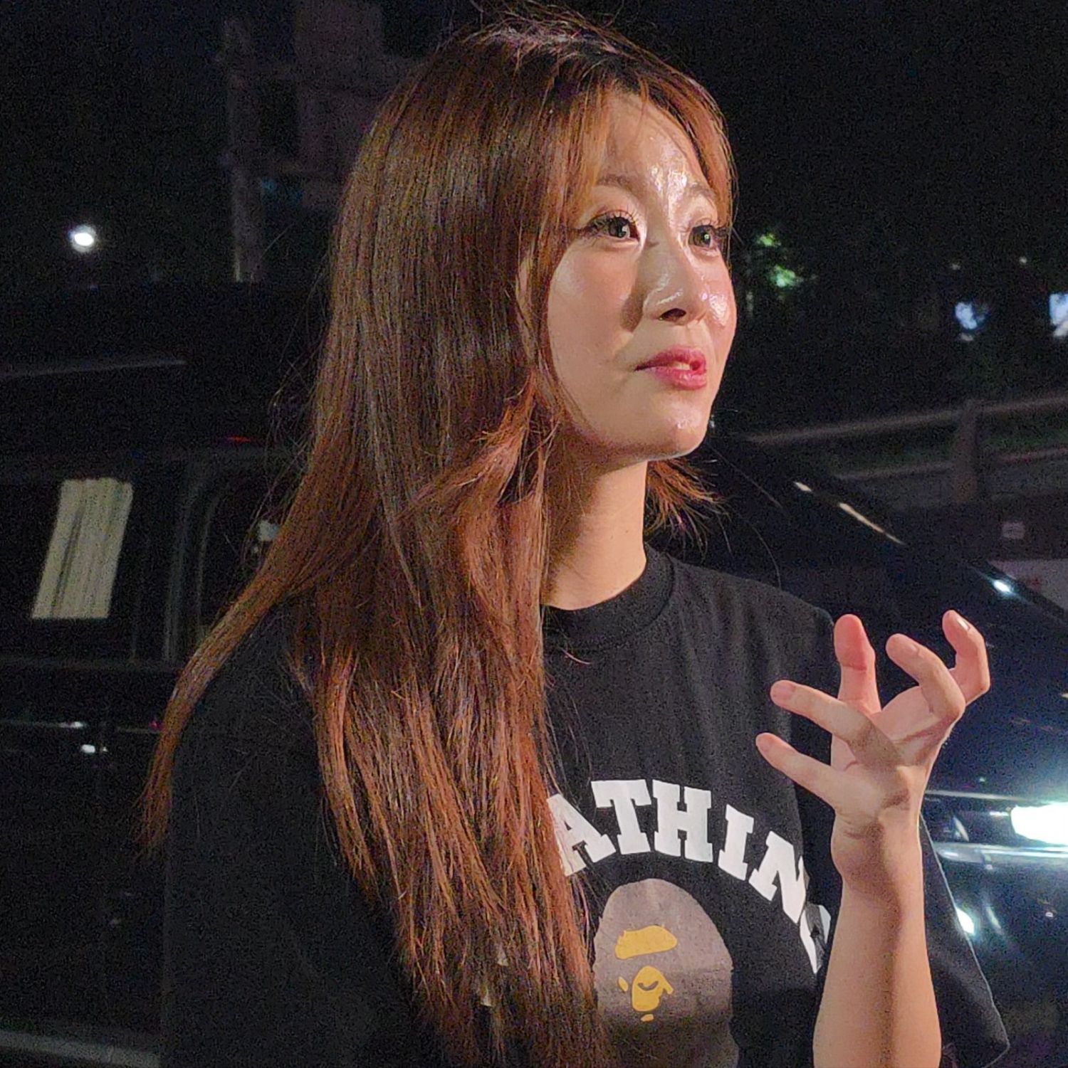 A moment captured by a fan of Oh Yujin