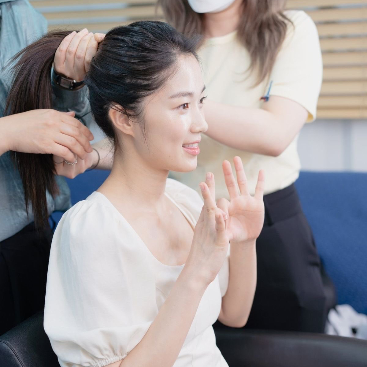 A moment captured by a fan of Kim Hyeyoon