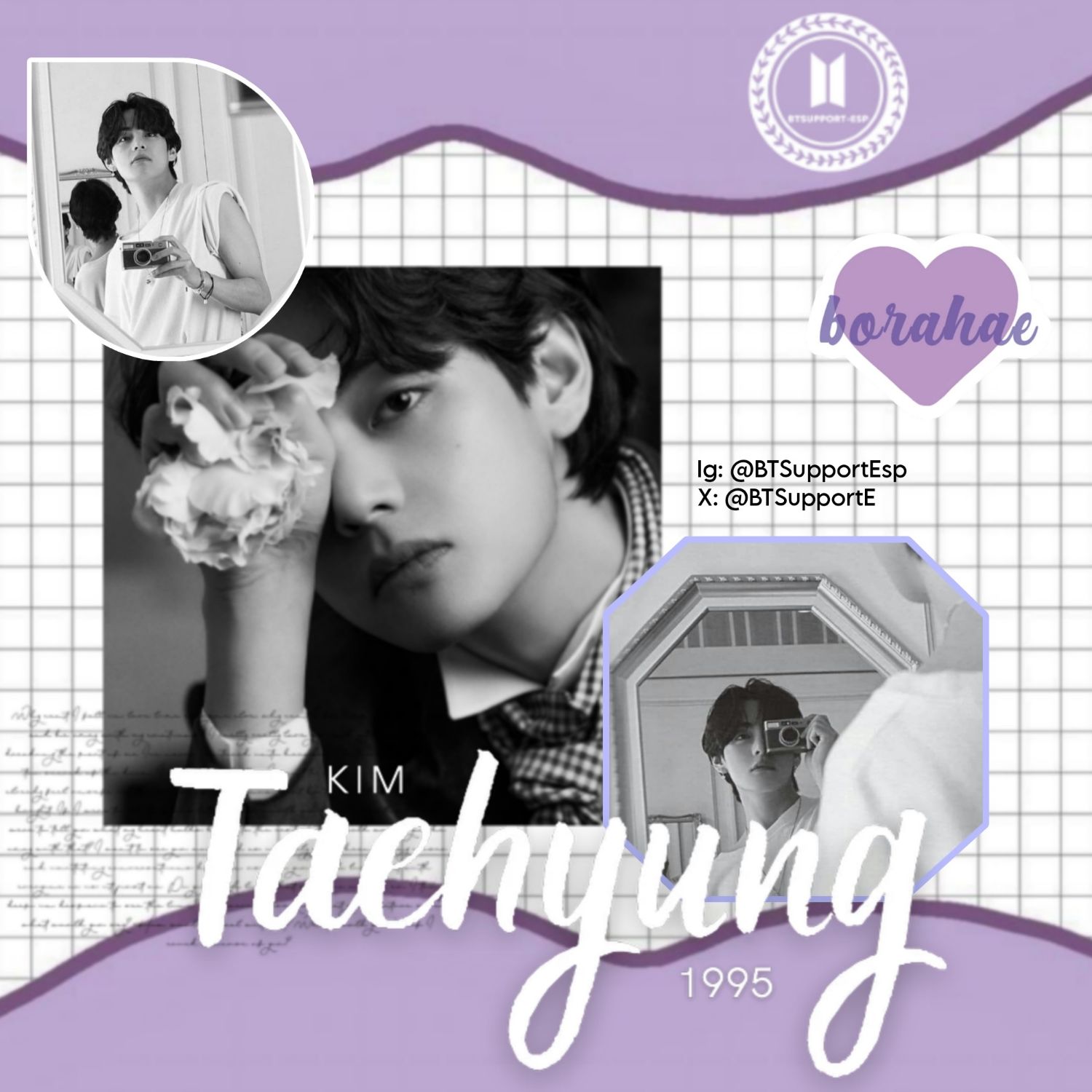 Recent activity shot of Kim Taehyung (V)