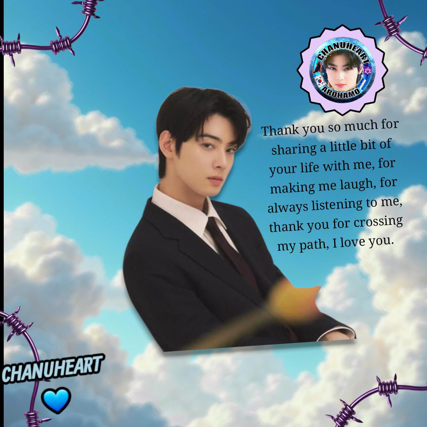 Behind-the-scenes cut of Cha Eunwoo