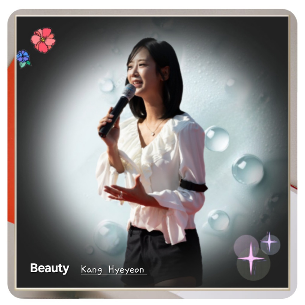 A moment captured by a fan of Kang Hyeyeon