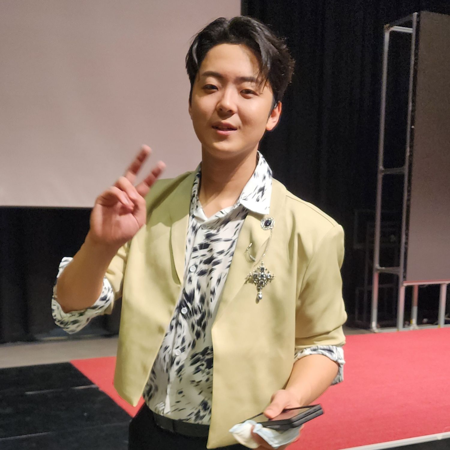 Behind-the-scenes cut of Park Minsu