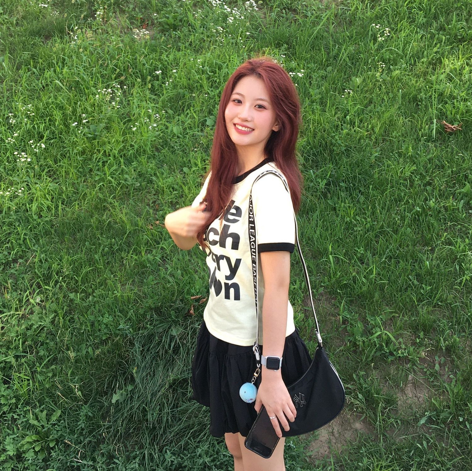 A moment captured by a fan of Oh Yujin