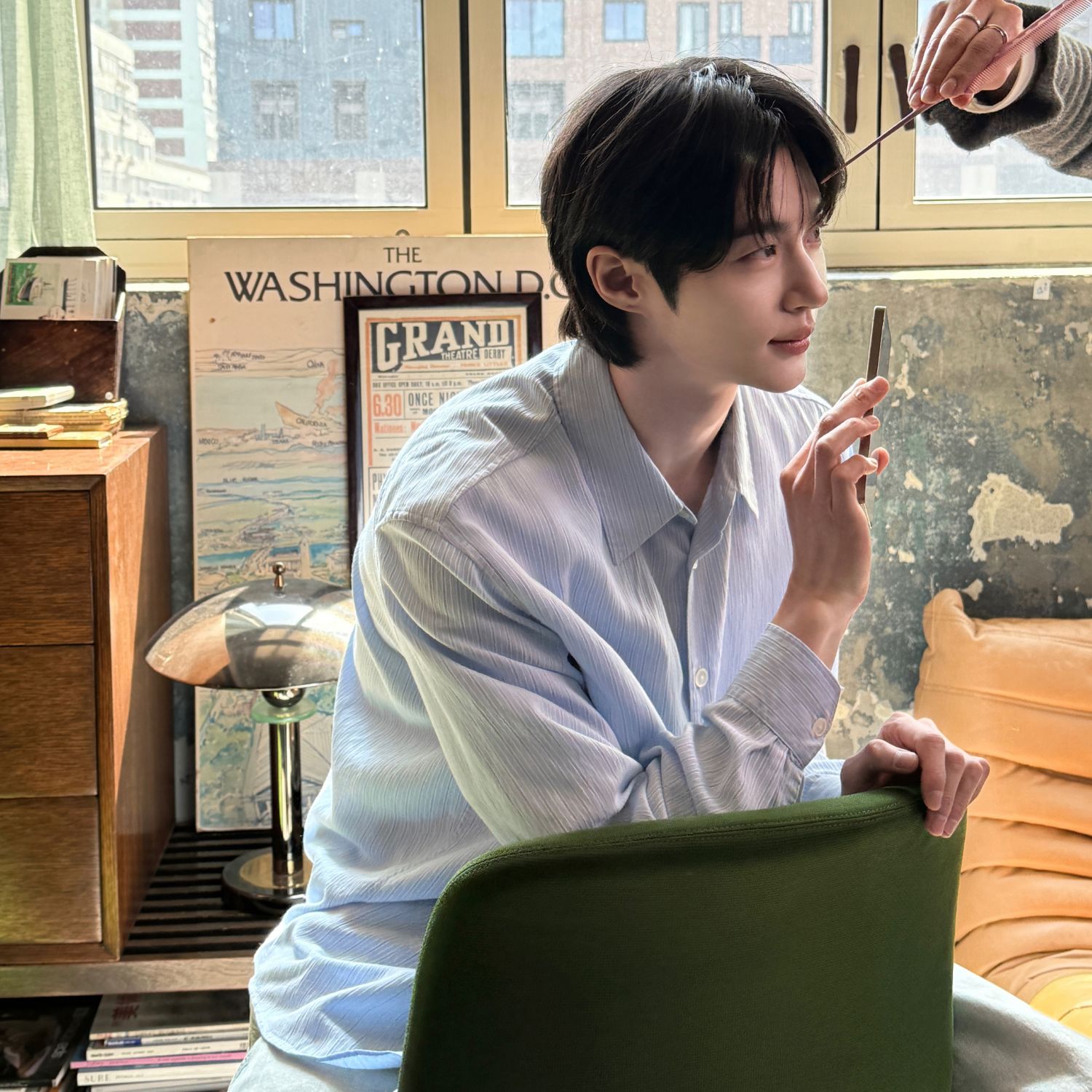 Recent activity shot of Byeon Wooseok