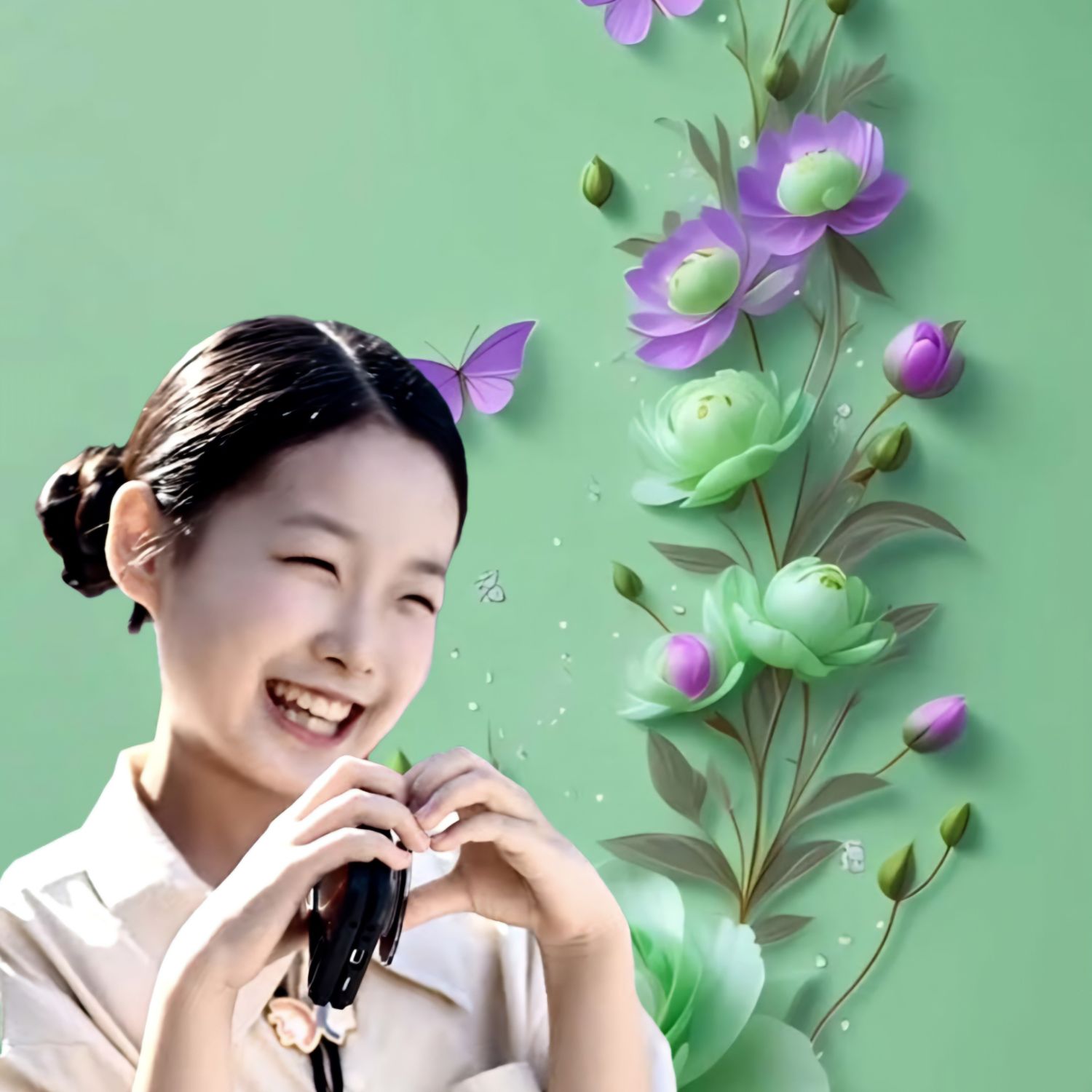 Behind-the-scenes cut of Lee Sooyeon