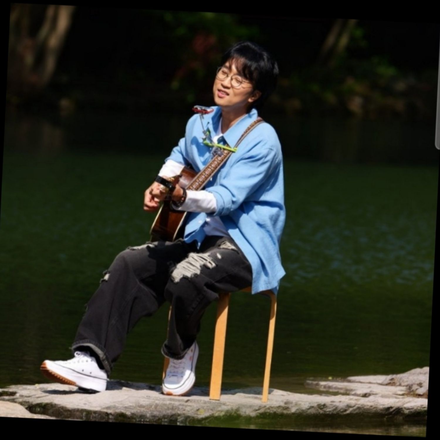 A moment captured by a fan of Bak Changgeun