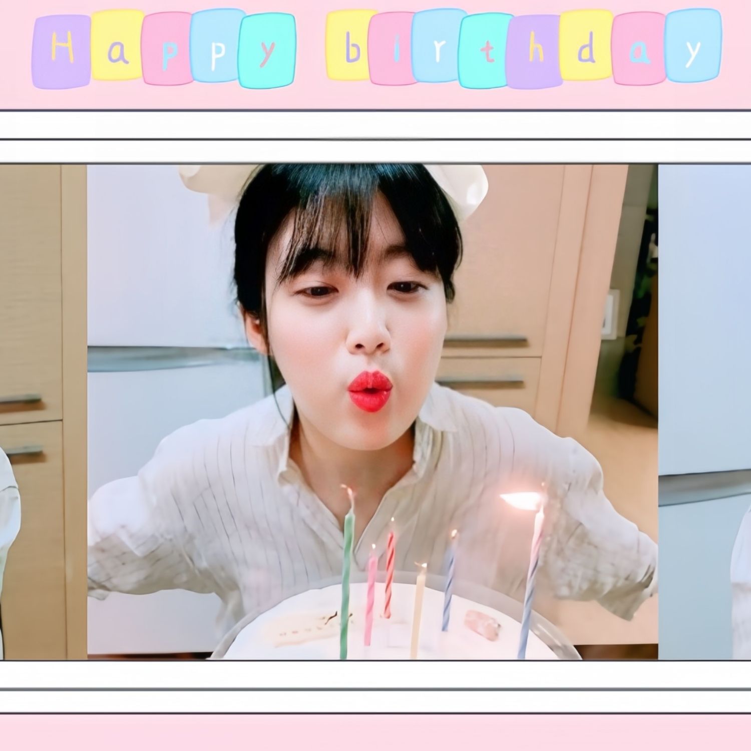 Behind-the-scenes cut of Nam Jihyeon