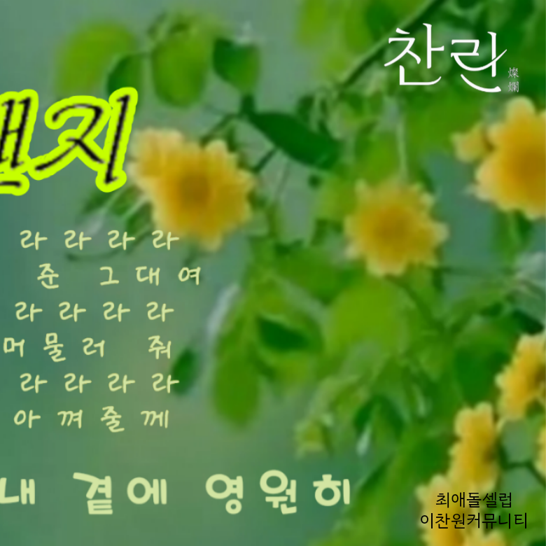 이찬원의 비하인드 컷