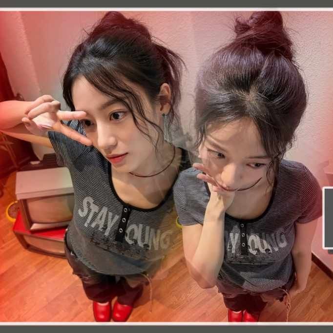 Behind-the-scenes cut of Kang Minah