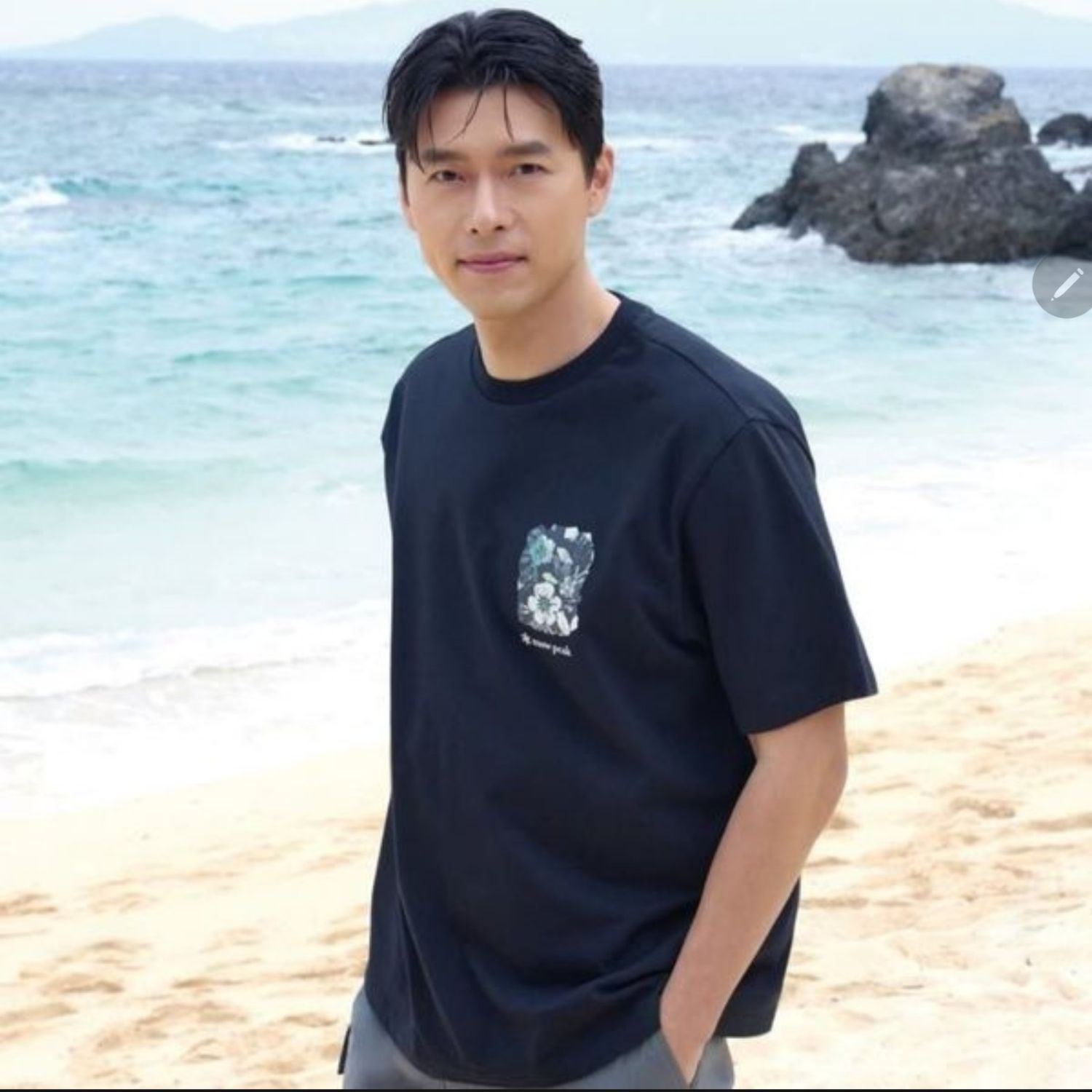 Recent activity shot of Hyun Bin