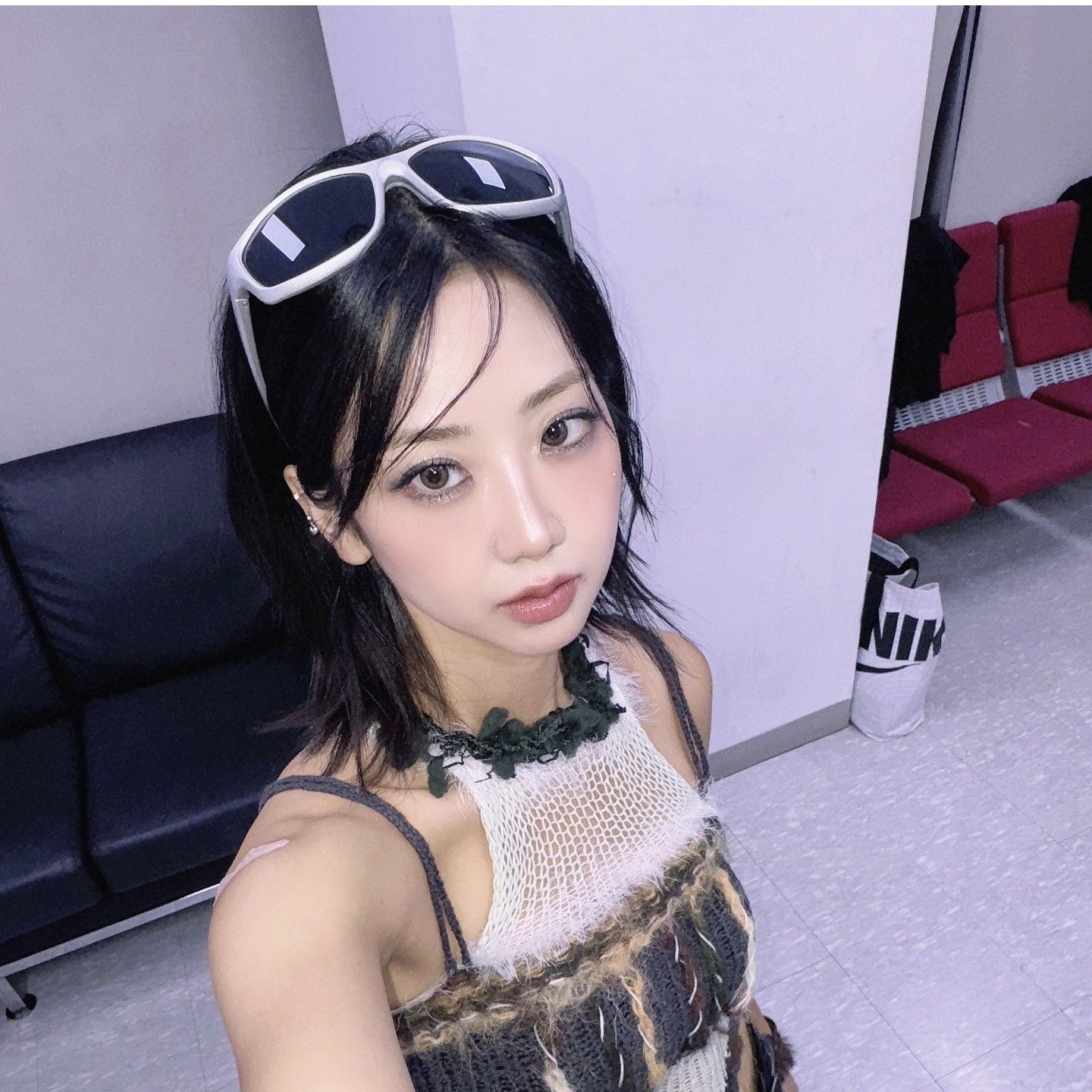 A moment captured by a fan of Kang Hyeyeon