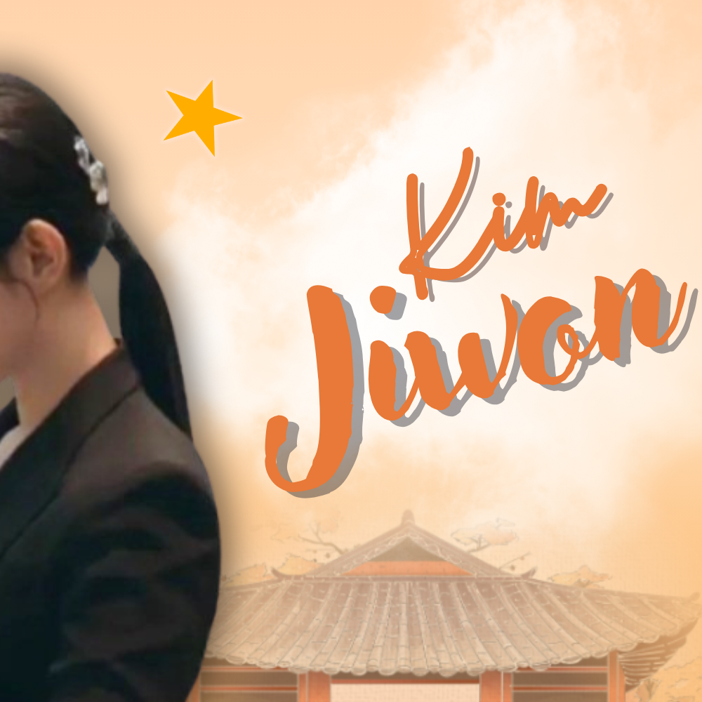 Behind-the-scenes cut of Kim Jiwon