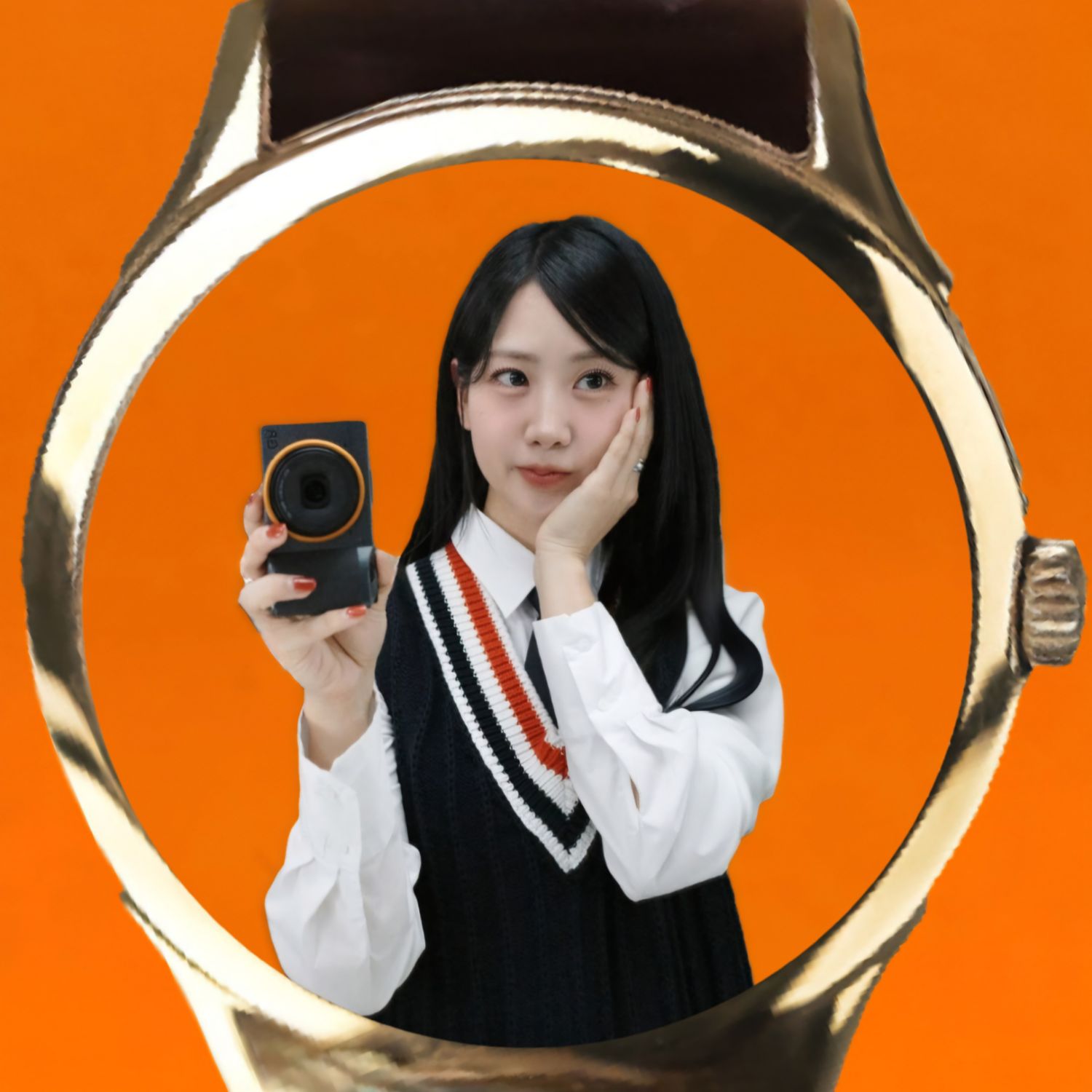 Behind-the-scenes cut of Kang Hyeyeon