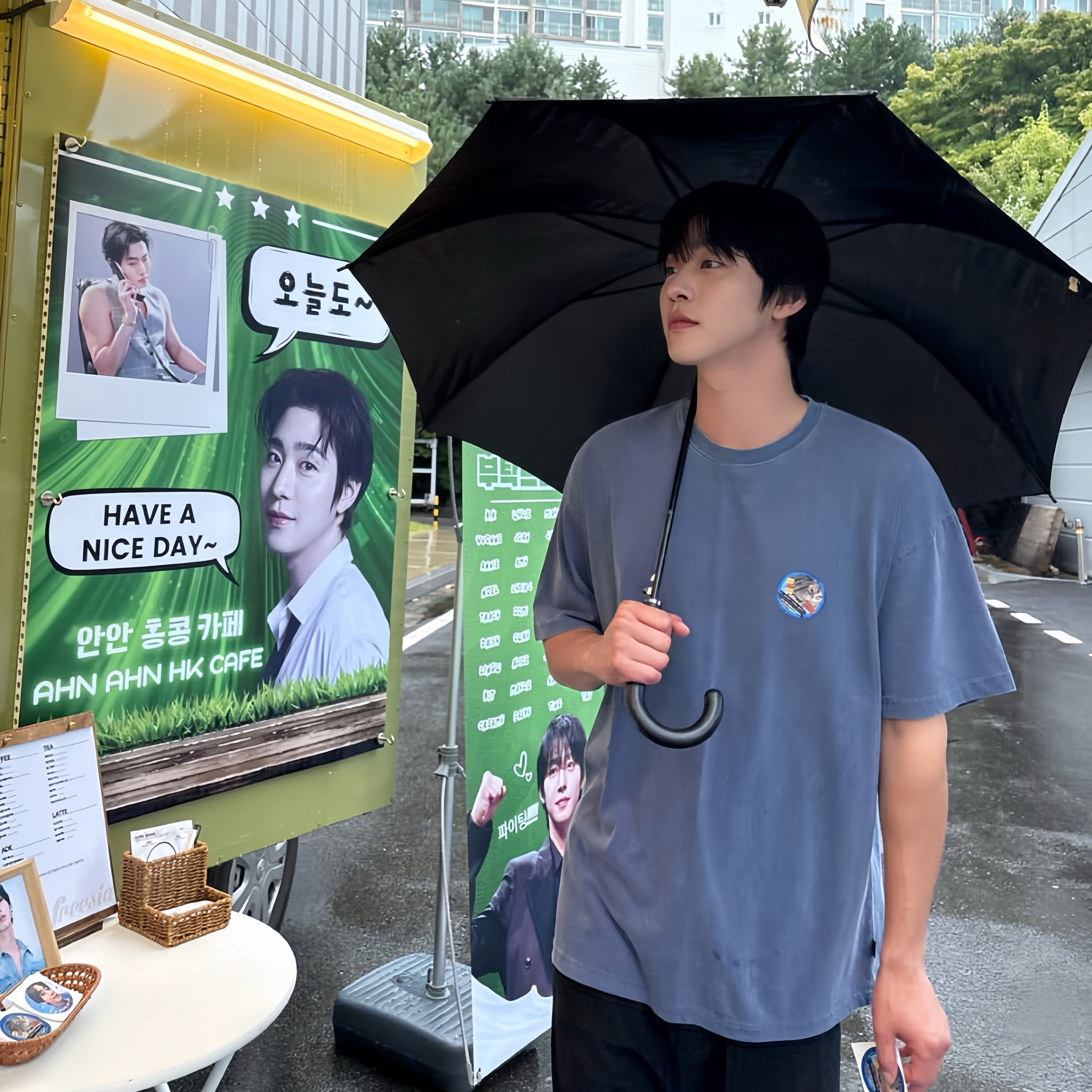 Behind-the-scenes cut of Ahn Hyoseop